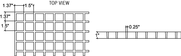 square grating drawing