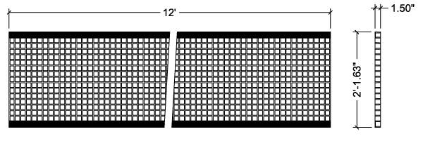 molded stair treads drawing