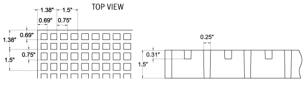 square grating drawing