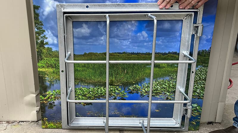 Hinged Manatee Gates